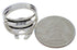Southwest Multicolor Bear Sterling Silver Ring Size 6-3/4 CX52517